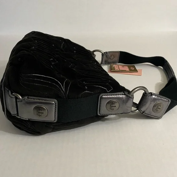 Vintage Juicy Couture Royal Juicy Black Velour Bag from 2009 With Original Tags - Picture 8 of 14